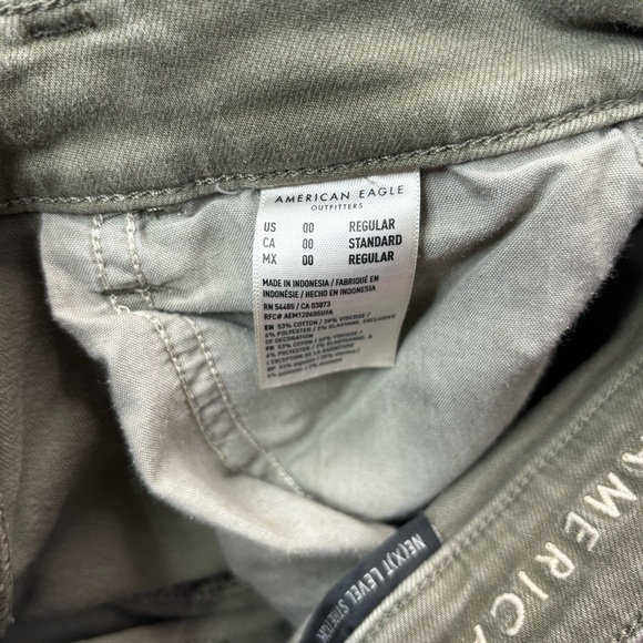 American Eagle Jeans Womens 00 Hi Rise Jegging Next Level Stretch Olive Green - Picture 5 of 6
